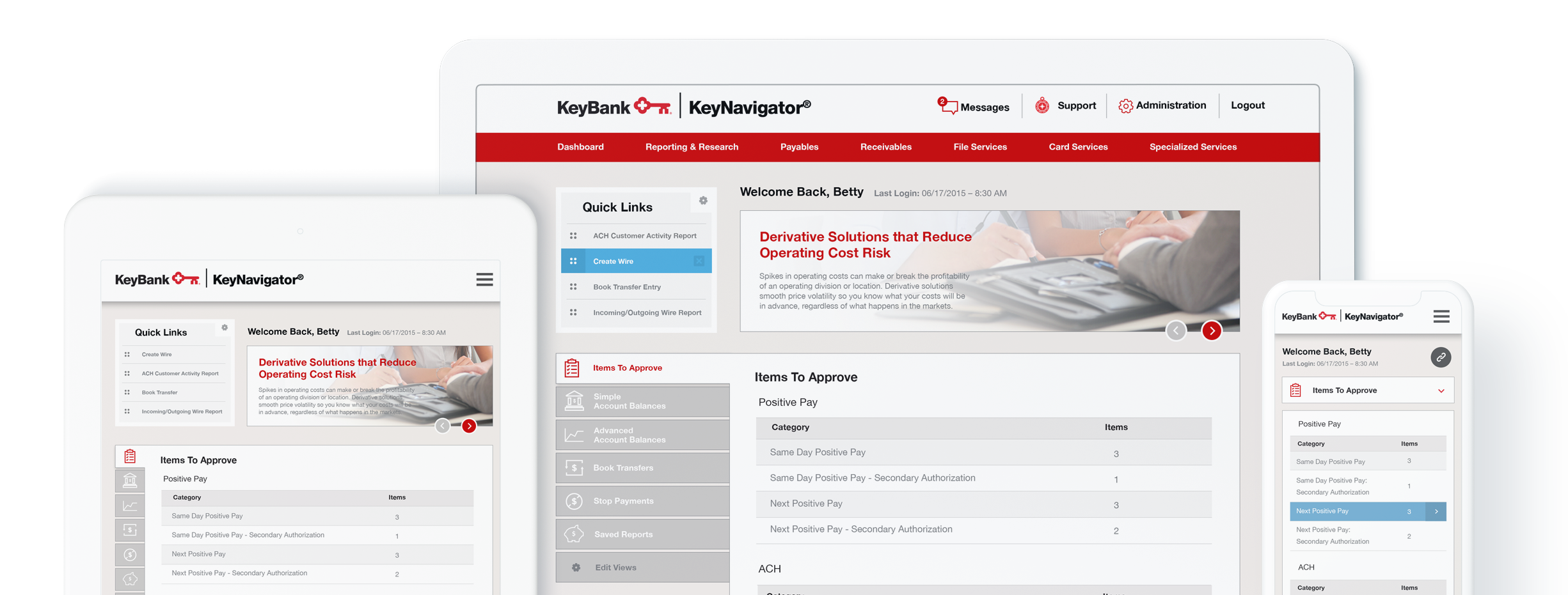 KeyBank Online User Experience Redesign - KeyNavigator