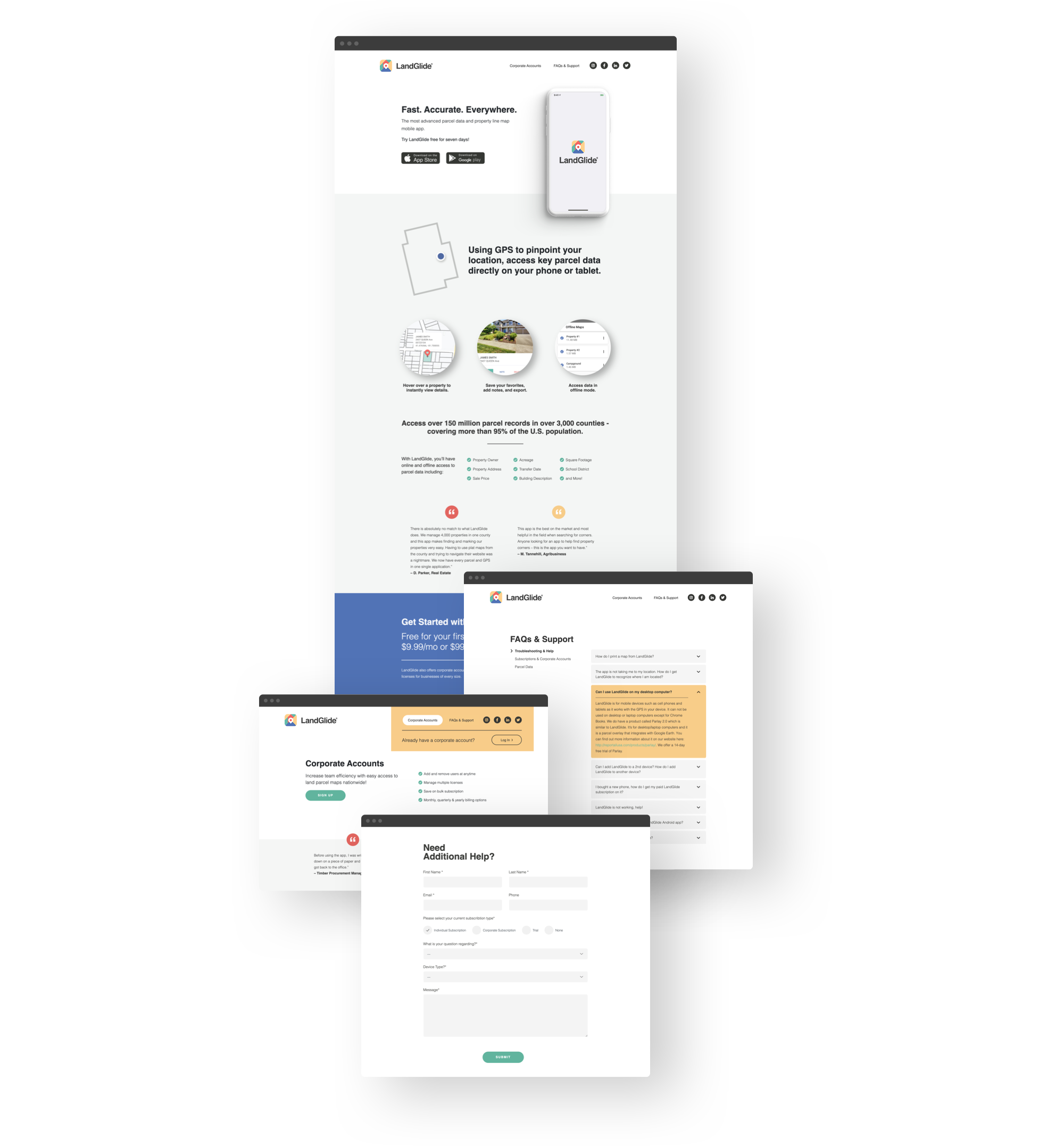 LandGlide App Design and Marketing Campaign Recess Creative