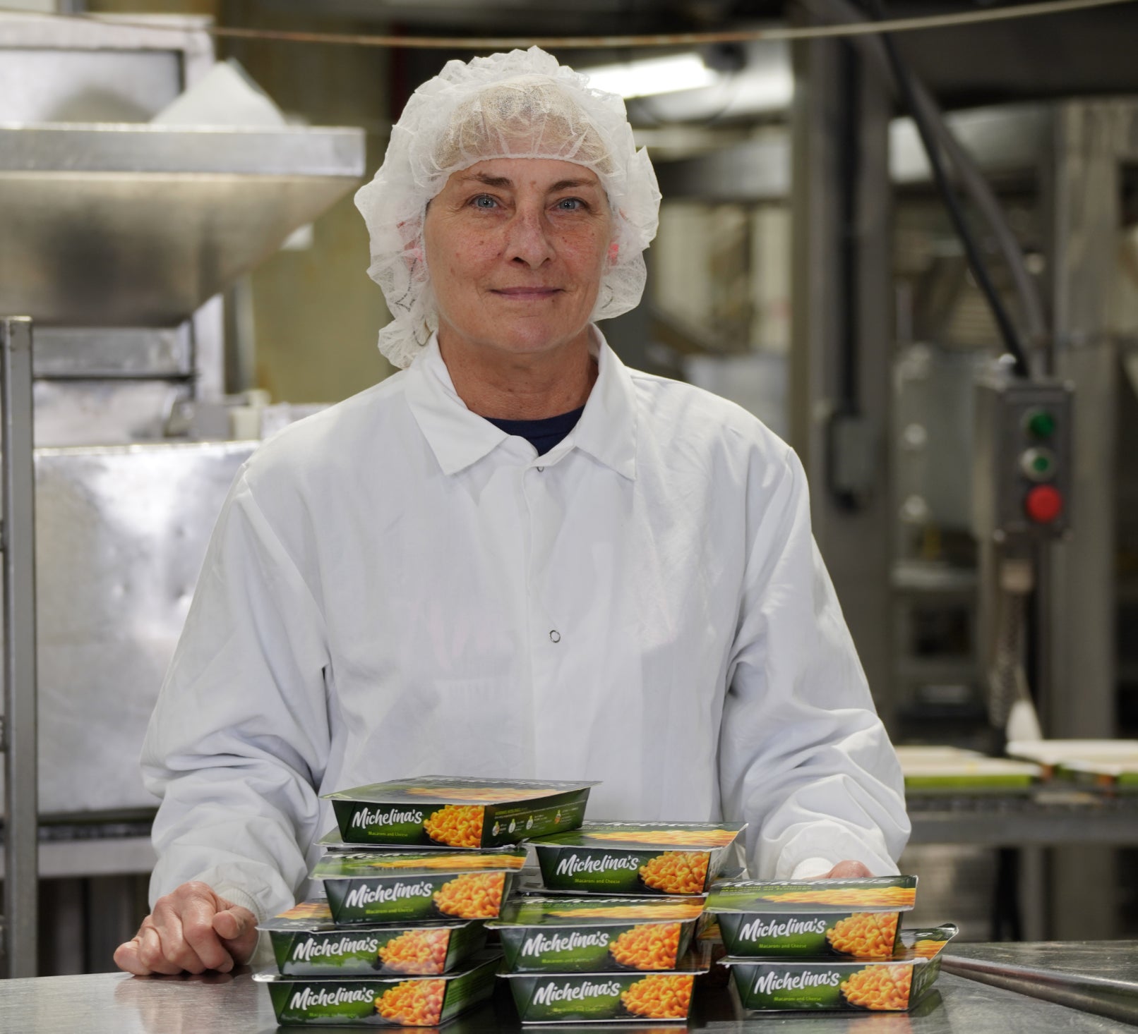 Bellisio employee in factory