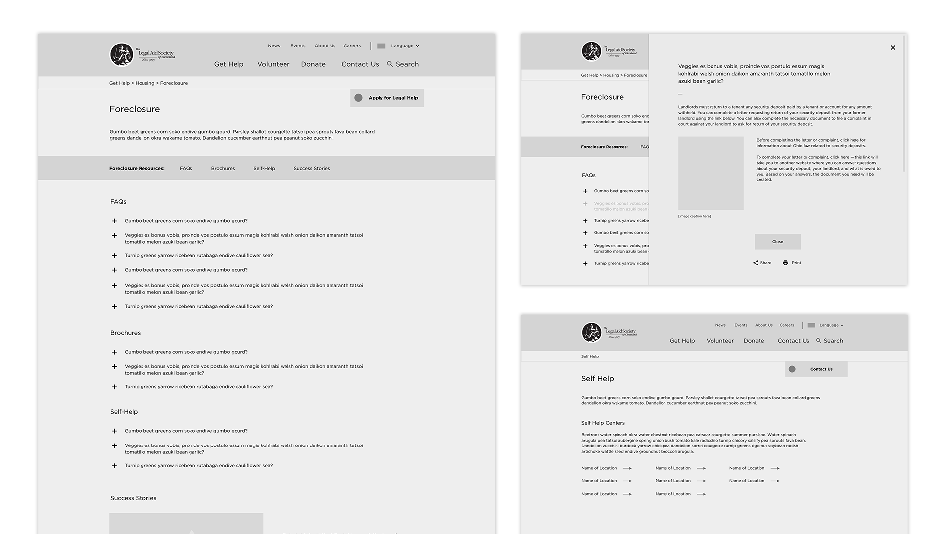 Additional Wireframes
