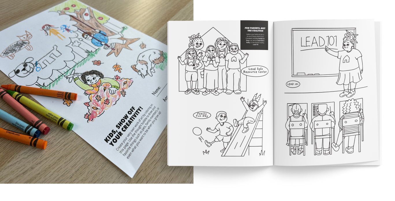 Leadsafe Cleveland Coalition Coloring Materials