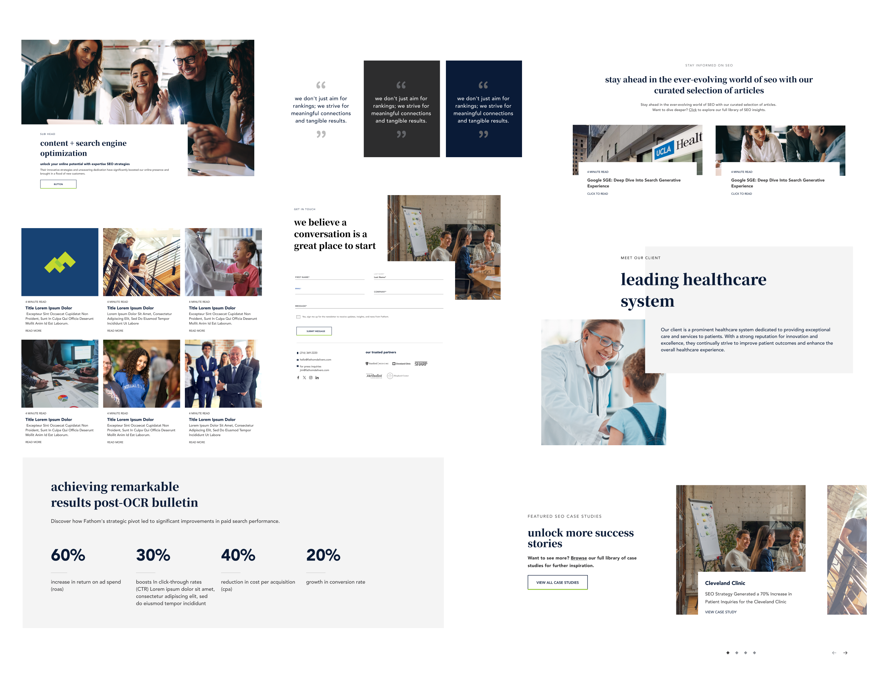 fathom website components