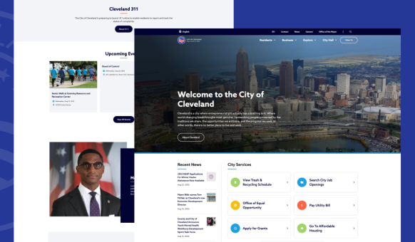 City of Cleveland.gov website snapshot 